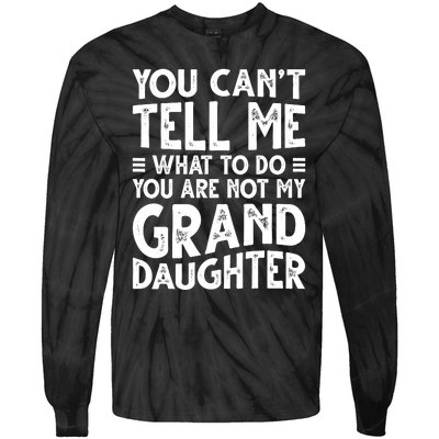 Funny Grandpa For Grandfather Papa Birthday Tie-Dye Long Sleeve Shirt