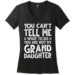 Funny Grandpa For Grandfather Papa Birthday Women's V-Neck T-Shirt