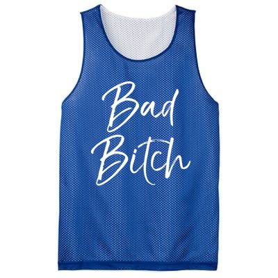 Funny Gift For Bad Ass Boss Quote Cute Bad Bitch Cute Gift Mesh Reversible Basketball Jersey Tank