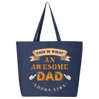 Funny Gift FatherS Day This Is What An Awesome Dad Looks Like 25L Jumbo Tote