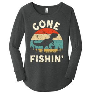 Funny Gone Fishing Women's Perfect Tri Tunic Long Sleeve Shirt