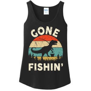 Funny Gone Fishing Ladies Essential Tank