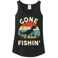 Funny Gone Fishing Ladies Essential Tank