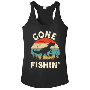 Funny Gone Fishing Ladies PosiCharge Competitor Racerback Tank