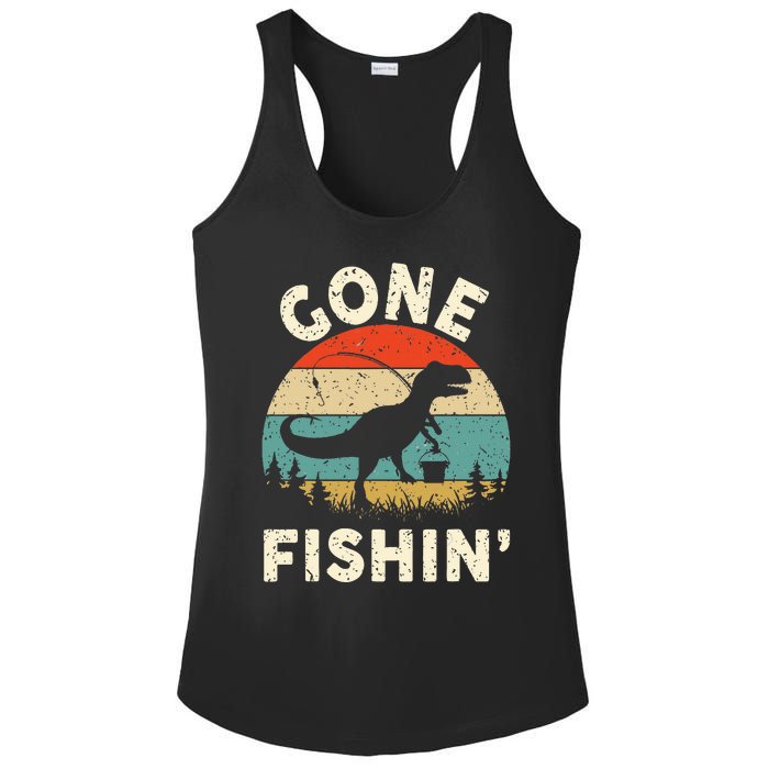 Funny Gone Fishing Ladies PosiCharge Competitor Racerback Tank