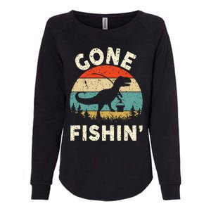 Funny Gone Fishing Womens California Wash Sweatshirt