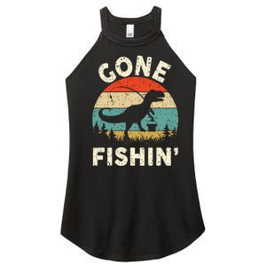 Funny Gone Fishing Women's Perfect Tri Rocker Tank