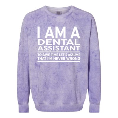 Funny Gift For Dental Assistant Coworker Birthday Colorblast Crewneck Sweatshirt