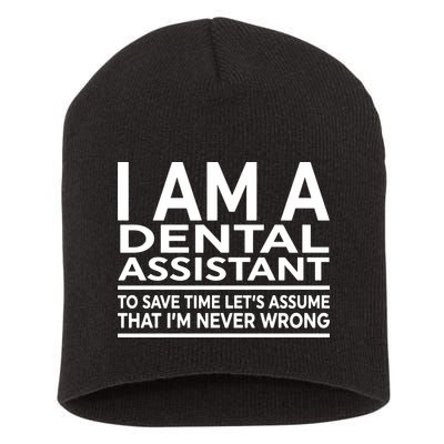 Funny Gift For Dental Assistant Coworker Birthday Short Acrylic Beanie