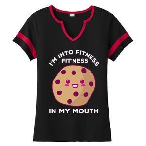 Funny Gym Fitness Workout Kawaii Cookie Baker Baking Bake Great Gift Ladies Halftime Notch Neck Tee