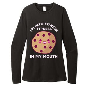 Funny Gym Fitness Workout Kawaii Cookie Baker Baking Bake Great Gift Womens CVC Long Sleeve Shirt