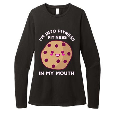 Funny Gym Fitness Workout Kawaii Cookie Baker Baking Bake Great Gift Womens CVC Long Sleeve Shirt