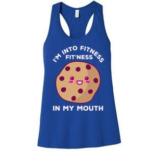 Funny Gym Fitness Workout Kawaii Cookie Baker Baking Bake Great Gift Women's Racerback Tank