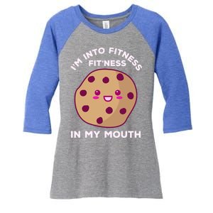 Funny Gym Fitness Workout Kawaii Cookie Baker Baking Bake Great Gift Women's Tri-Blend 3/4-Sleeve Raglan Shirt