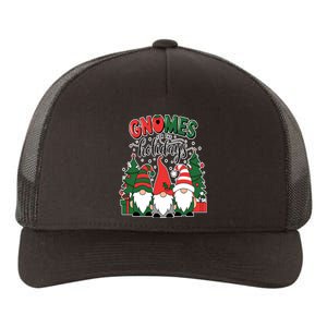 Festive Gnomes For The Holidays Christmas Cheer And Fun Yupoong Adult 5-Panel Trucker Hat