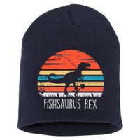 Fishing Gifts For Boy Fishsaurus T Rex Dinosaur Short Acrylic Beanie