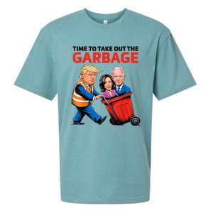 Funny Garbage For Trump 2024 Time To Take Out The Garbage Great Gift Sueded Cloud Jersey T-Shirt