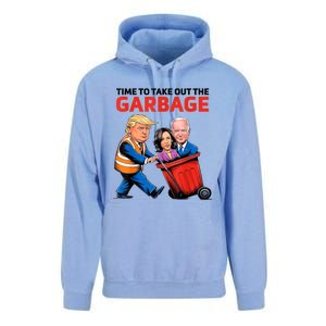 Funny Garbage For Trump 2024 Time To Take Out The Garbage Great Gift Unisex Surf Hoodie