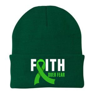 Faith God Fear Traumatic Brain Injury Awareness TBI Warrior Knit Cap Winter Beanie