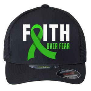 Faith God Fear Traumatic Brain Injury Awareness TBI Warrior Flexfit Unipanel Trucker Cap