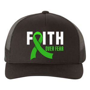 Faith God Fear Traumatic Brain Injury Awareness TBI Warrior Yupoong Adult 5-Panel Trucker Hat