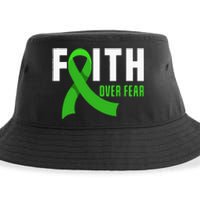 Faith God Fear Traumatic Brain Injury Awareness TBI Warrior Sustainable Bucket Hat