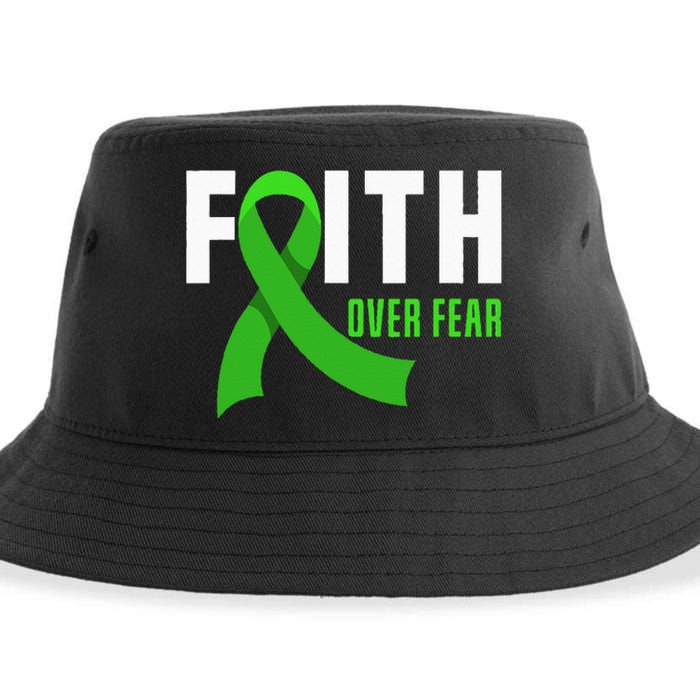 Faith God Fear Traumatic Brain Injury Awareness TBI Warrior Sustainable Bucket Hat