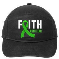 Faith God Fear Traumatic Brain Injury Awareness TBI Warrior 7-Panel Snapback Hat