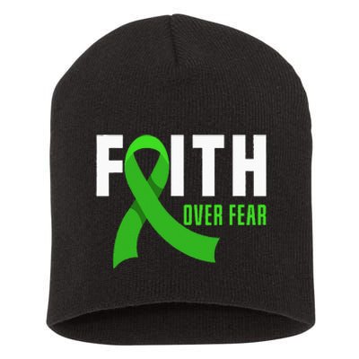 Faith God Fear Traumatic Brain Injury Awareness TBI Warrior Short Acrylic Beanie