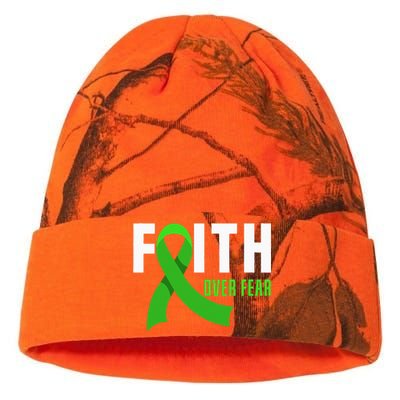 Faith God Fear Traumatic Brain Injury Awareness TBI Warrior Kati Licensed 12" Camo Beanie