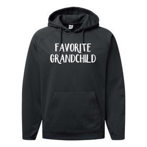 Favorite Grandchild Performance Fleece Hoodie