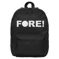 Fore Golf 16 in Basic Backpack