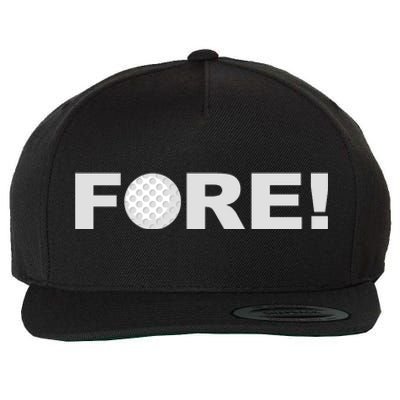 Fore Golf Wool Snapback Cap