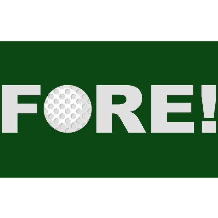 Fore Golf Bumper Sticker