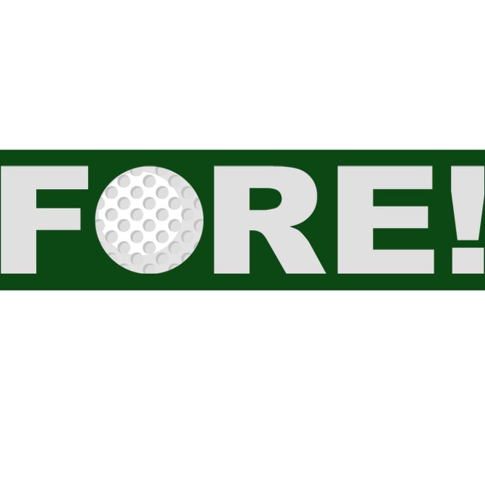 Fore Golf Bumper Sticker