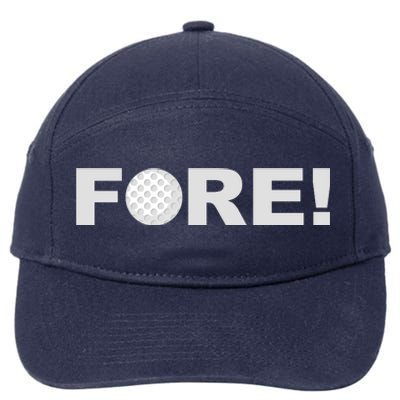 Fore Golf 7-Panel Snapback Hat