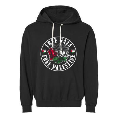 Free Gaza Free Palestine Free Palestine Garment-Dyed Fleece Hoodie