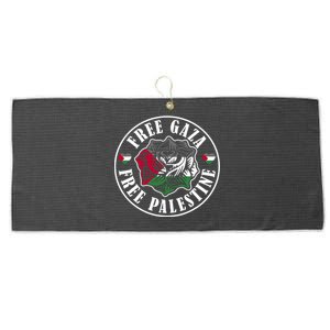 Free Gaza Free Palestine Free Palestine Large Microfiber Waffle Golf Towel