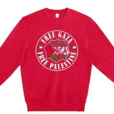 Free Gaza Free Palestine Free Palestine Premium Crewneck Sweatshirt