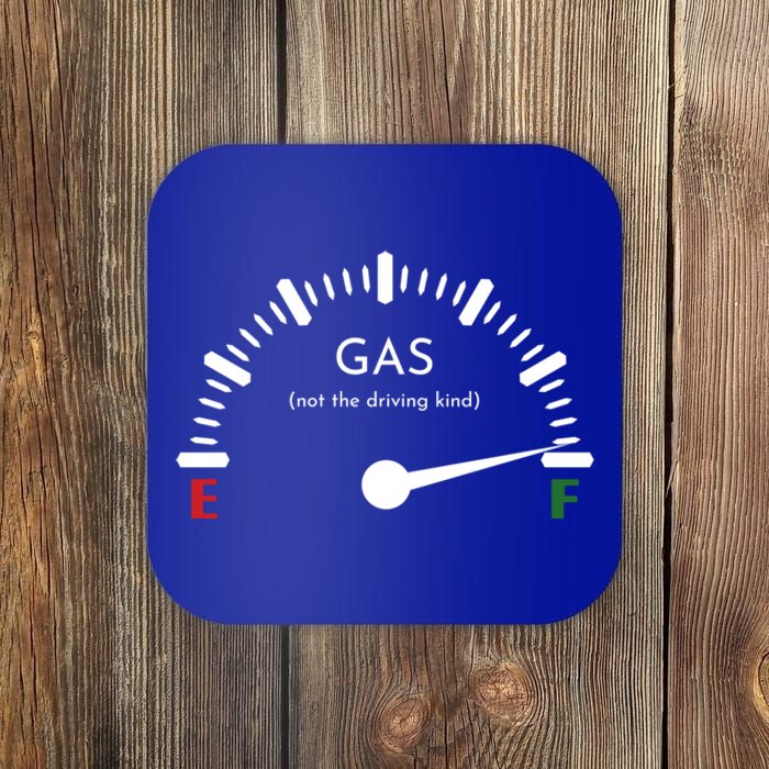 Full Gas Funny Fuel Gage Fart Dad Farting Flatulence Joke Cool Gift Coaster