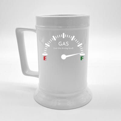 Full Gas Funny Fuel Gage Fart Dad Farting Flatulence Joke Cool Gift Beer Stein