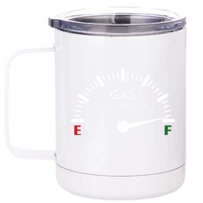 Full Gas Funny Fuel Gage Fart Dad Farting Flatulence Joke Cool Gift 12 oz Stainless Steel Tumbler Cup