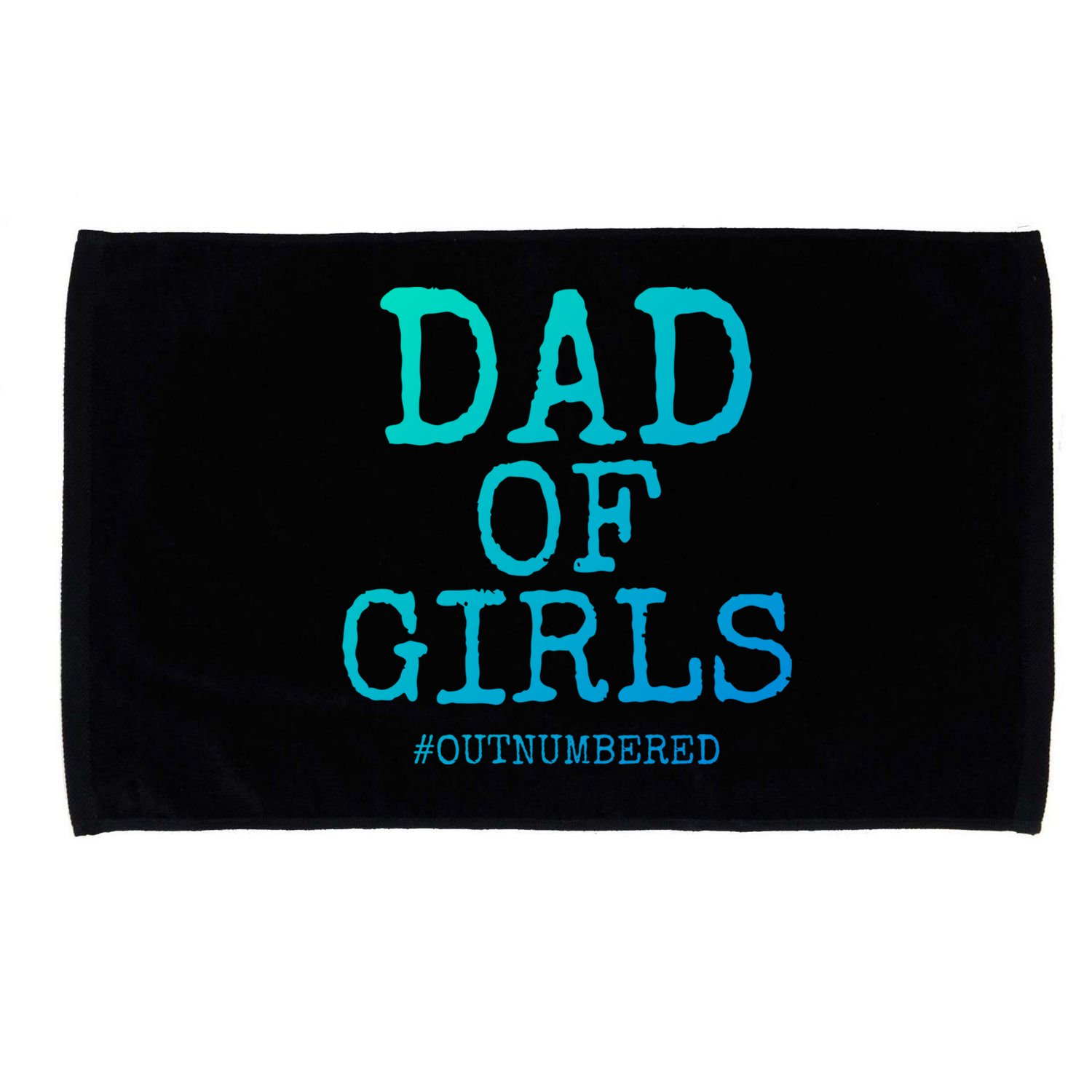 Father Gift From Daughters Funny Dad Of #Outnumbered Cool Gift Microfiber Hand Towel