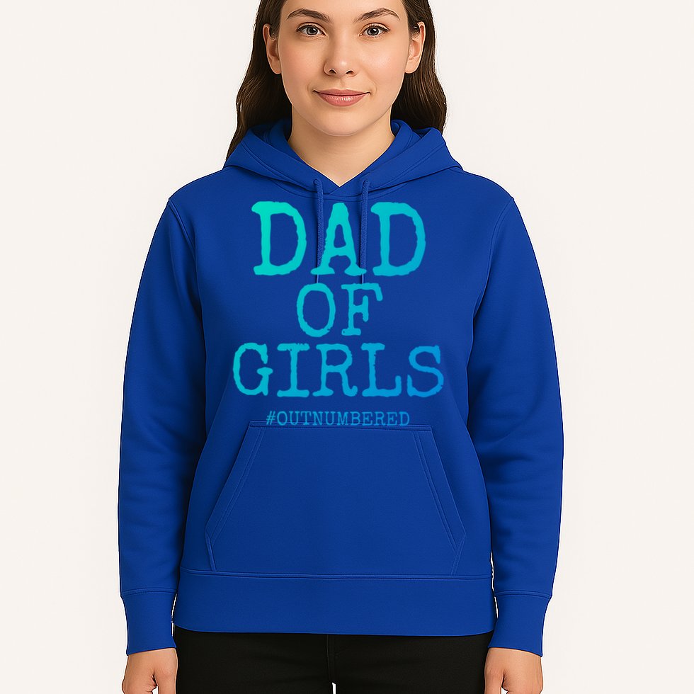 Father Gift From Daughters Funny Dad Of #Outnumbered Cool Gift Hoodie