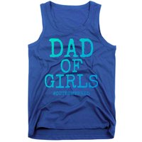 Father Gift From Daughters Funny Dad Of #Outnumbered Cool Gift Tank Top