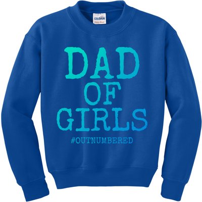 Father Gift From Daughters Funny Dad Of #Outnumbered Cool Gift Kids Sweatshirt