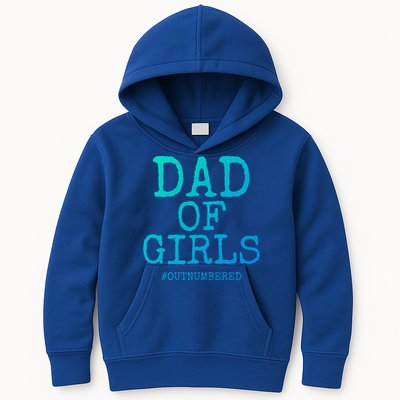 Father Gift From Daughters Funny Dad Of #Outnumbered Cool Gift Kids Hoodie