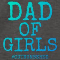 Father Gift From Daughters Funny Dad Of #Outnumbered Cool Gift Vector Backpack