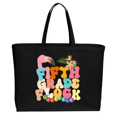 Fifth Grade Flock Cute Cotton Canvas Jumbo Tote