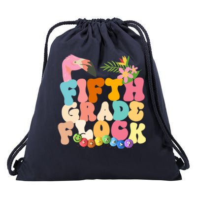 Fifth Grade Flock Cute Drawstring Bag